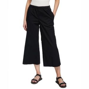 Eileen Fisher Organic Cotton Wide Cropped Pant L